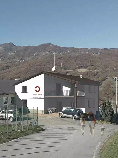 Render per la realizzazione di un edificio ad uso sociale