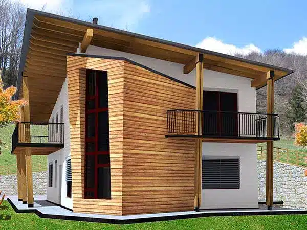 Progetto di un'abitazione moderna ecosostenibile 